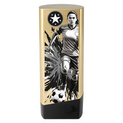 Prime Heavyweight Ladies Football Gold & Black Trophy
