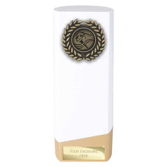 Prime Heavyweight Multisport White & Gold Trophy
