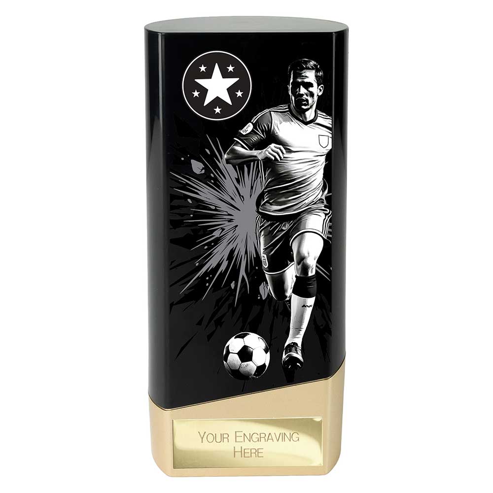 Prime Heavyweight Football Black & Gold Trophy