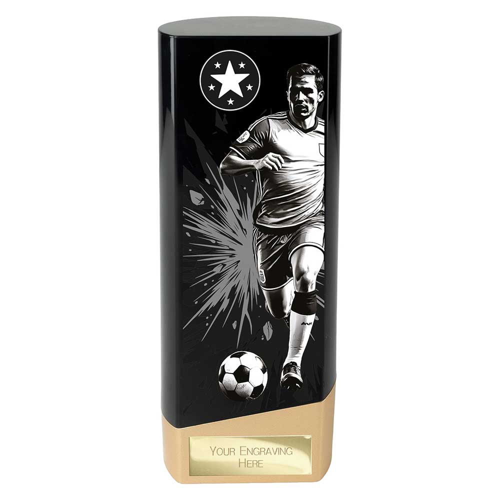 Prime Heavyweight Football Black & Gold Trophy