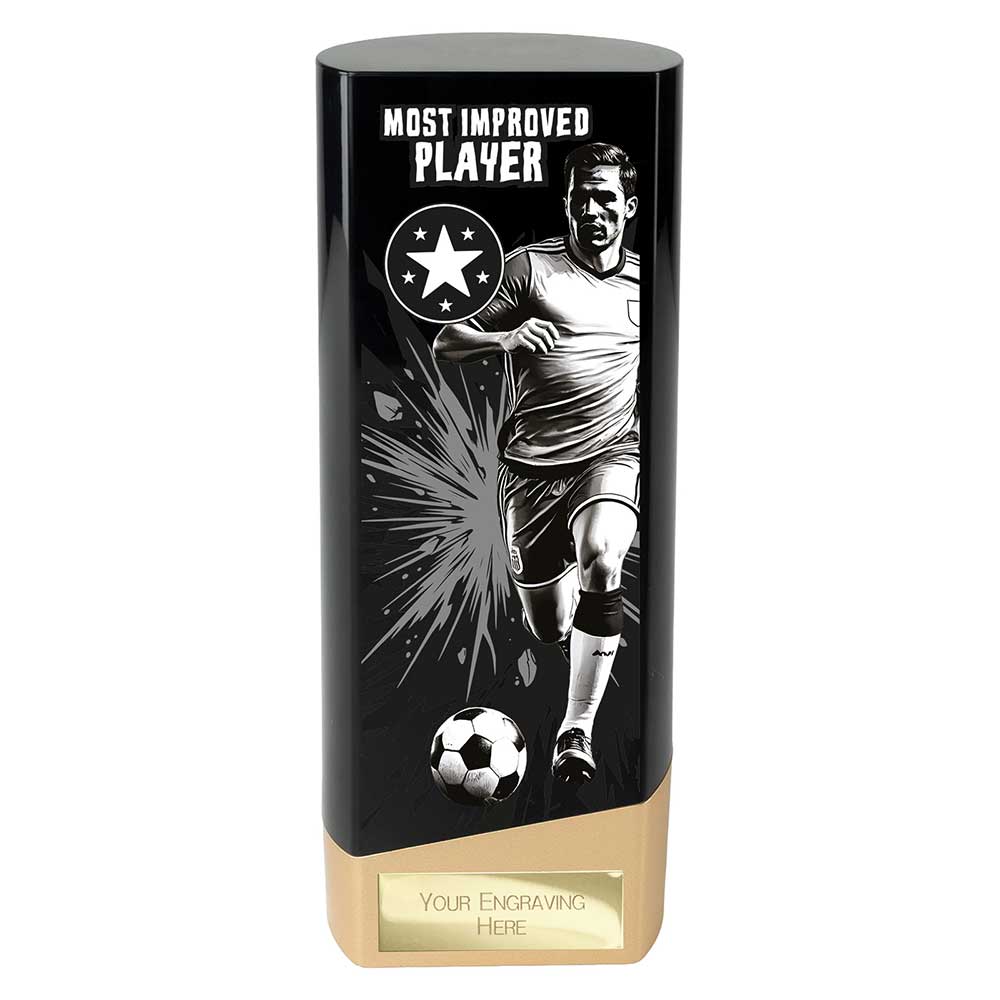 Prime Heavyweight Most Improved Player Black & Gold Trophy