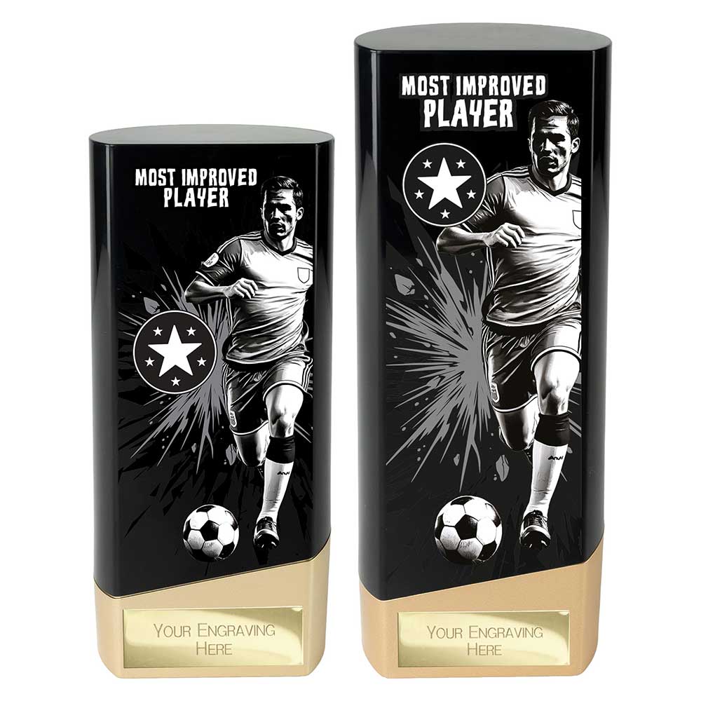 Prime Heavyweight Most Improved Player Black & Gold Trophy
