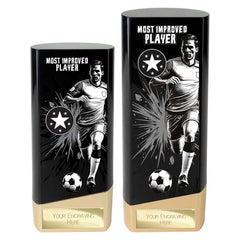 Prime Heavyweight Most Improved Player Black & Gold Trophy