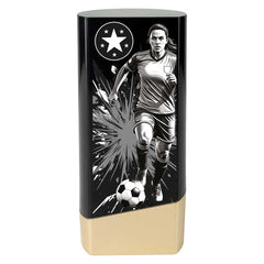 Prime Heavyweight Ladies Football Black & Gold Trophy