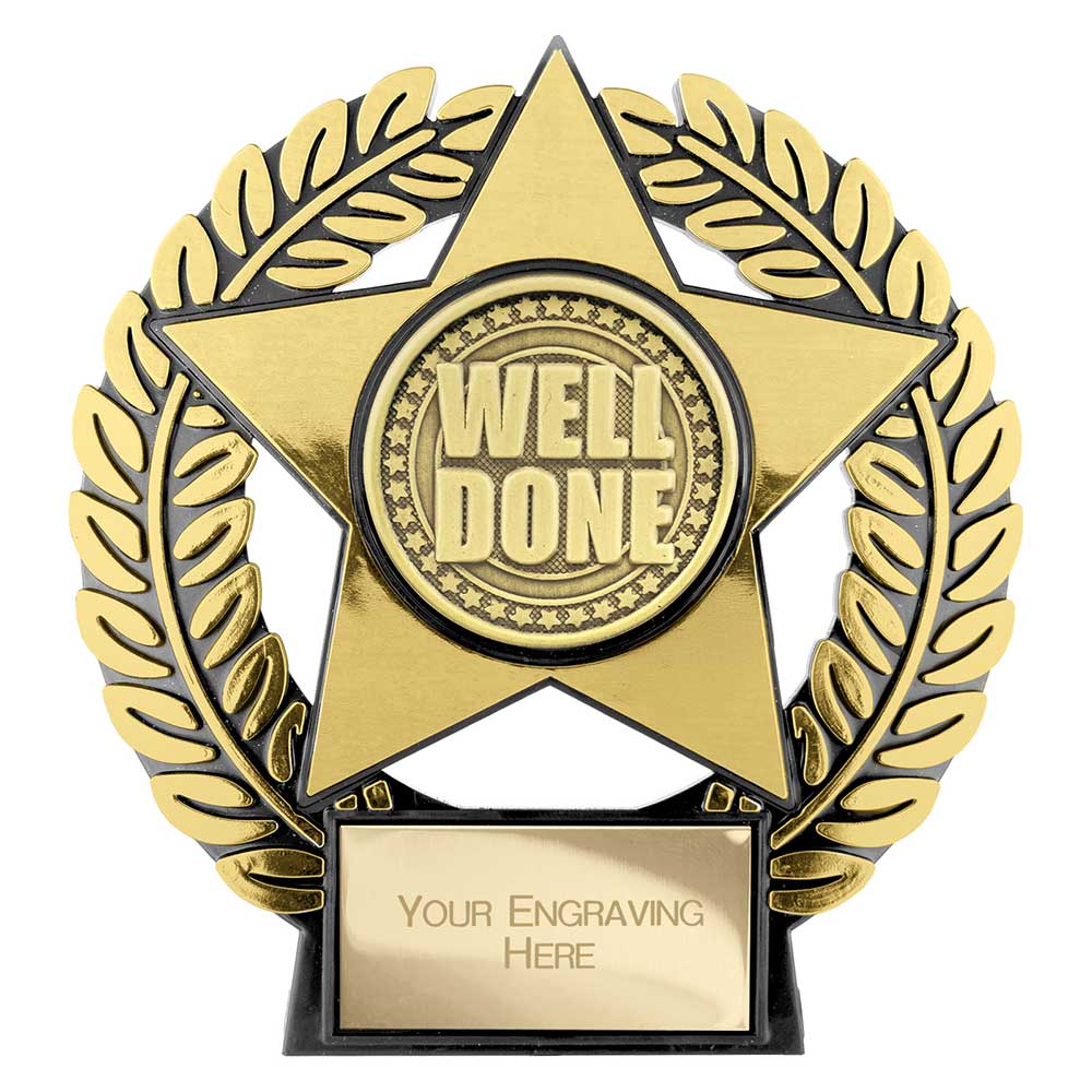 Emperor Star Well Done Plaque – Gold