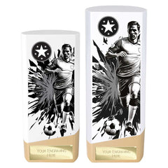 Prime Heavyweight Football White & Gold Trophy