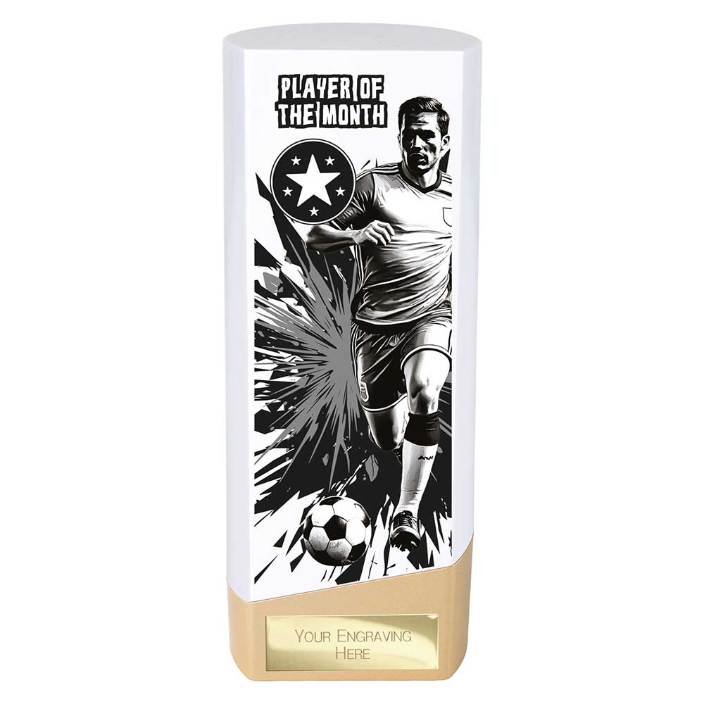 Prime Heavyweight Player of the Month White & Gold Trophy