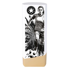 Prime Heavyweight Ladies Football White & Gold Trophy
