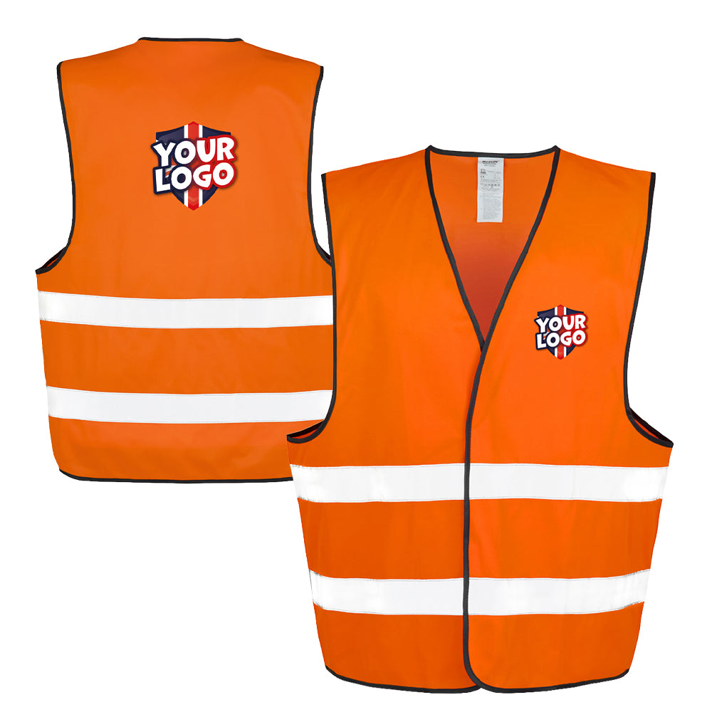 Personalised Adults Hi-Vis Jacket Orange by School Badges UK