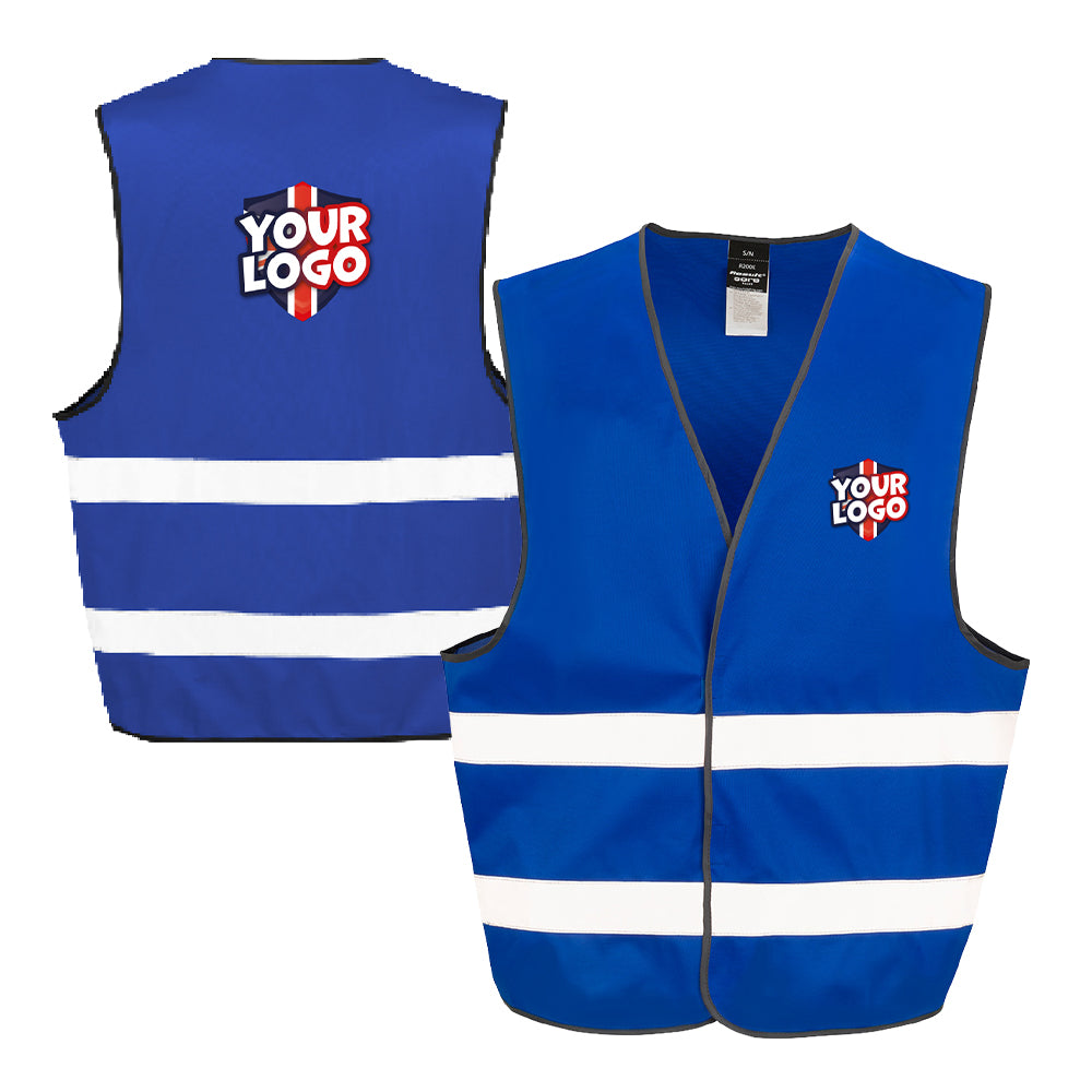 Personalised Adults Hi-Vis Jacket Royal Blue by School Badges UK