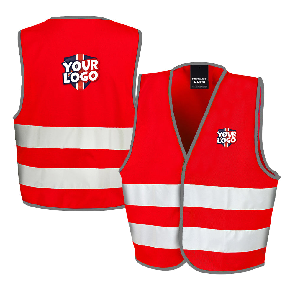 Personalised Childs Hi-Vis Jacket Red by School Badges UK