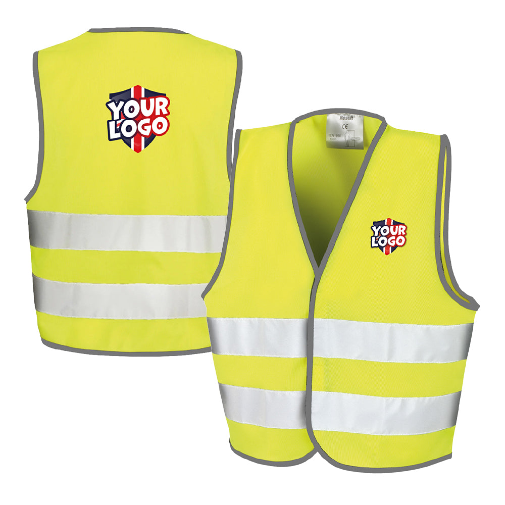 Personalised Childs Hi-Vis Jacket Yellow by School Badges UK