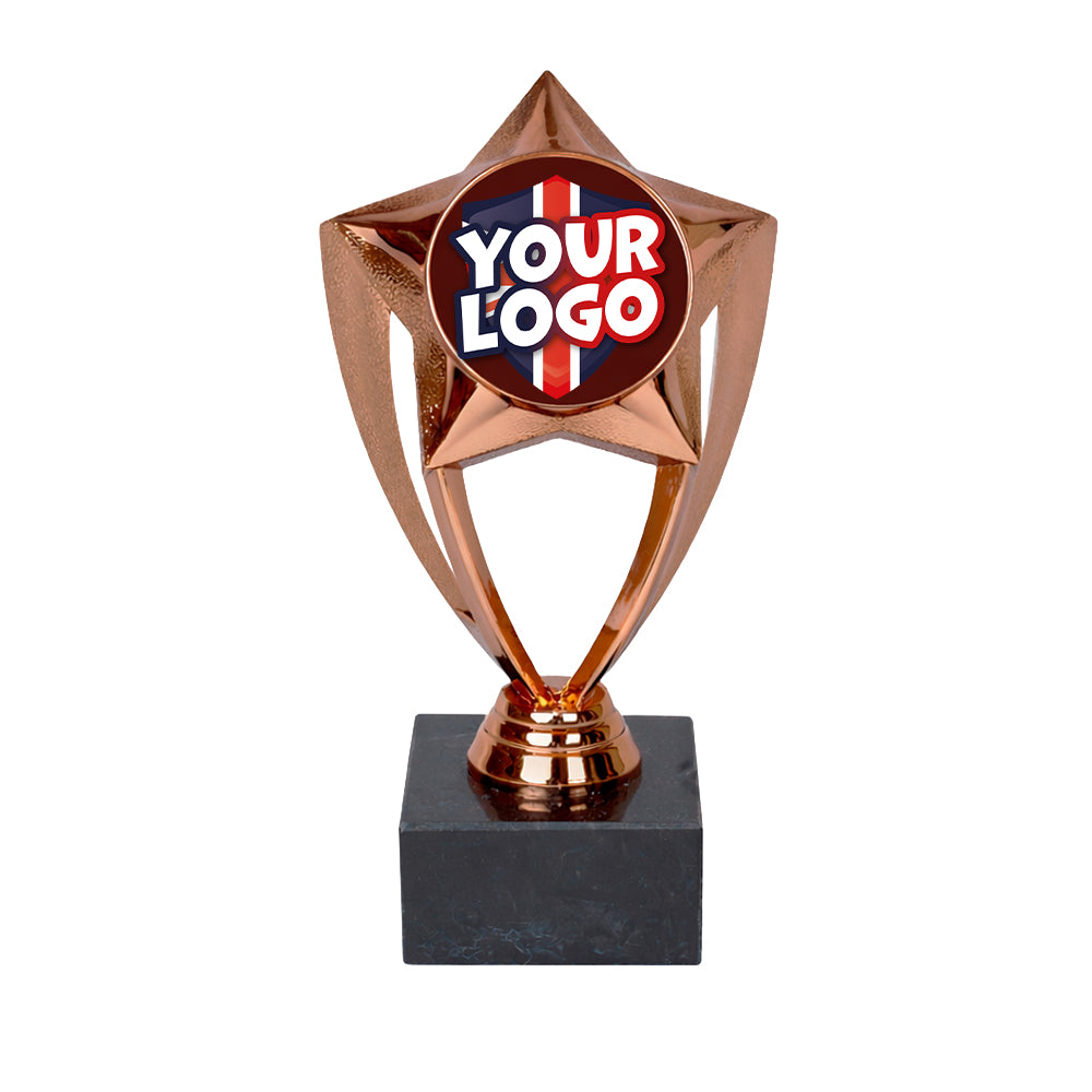 Personalised Nova Star Bronze Trophy by School Badges UK