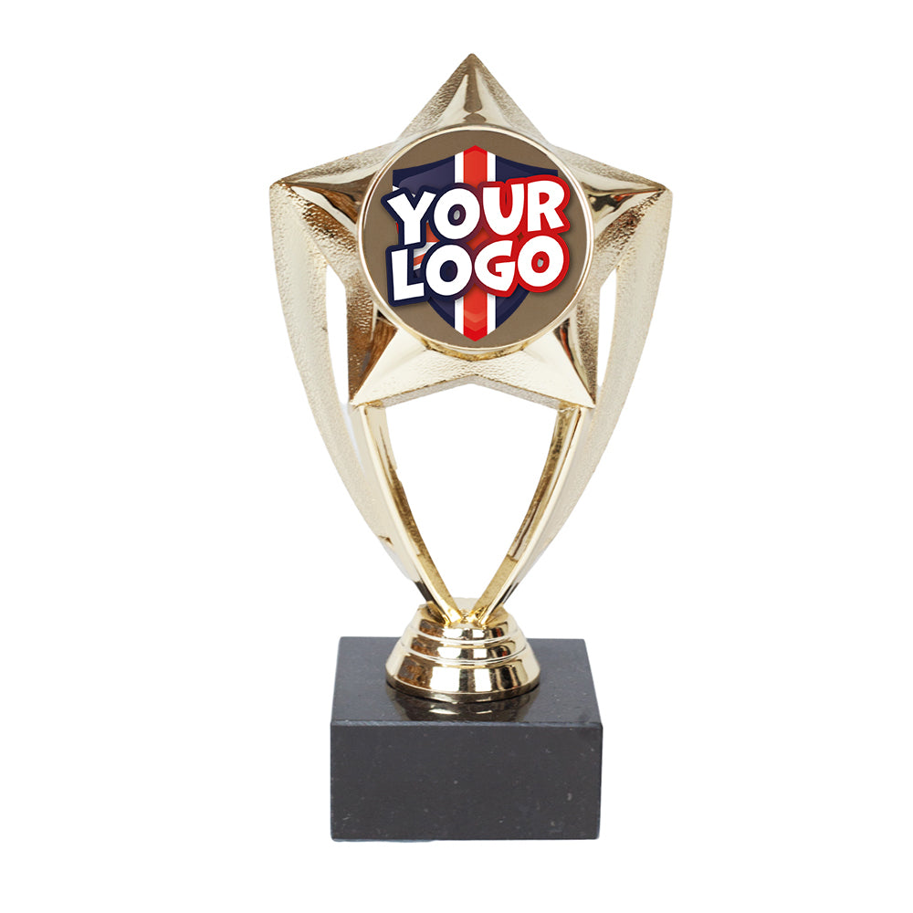 Personalised Nova Star Gold Trophy by School Badges UK