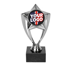 Personalised Nova Star Silver Trophy by School Badges UK