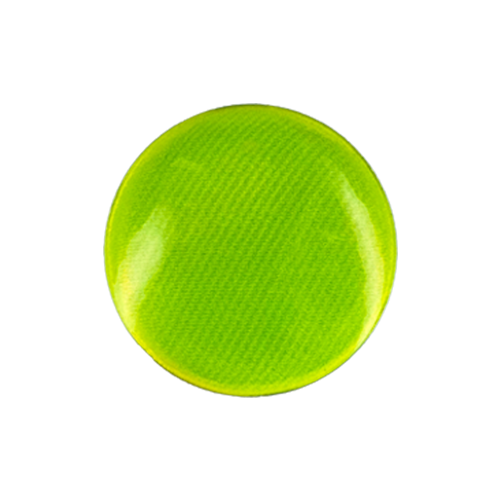 Reflective Plastic Button Badge (Pack of 3)
