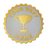 Personalised Scalloped Trophy Badge
