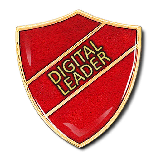 Digital Leader Shield Badge – Red