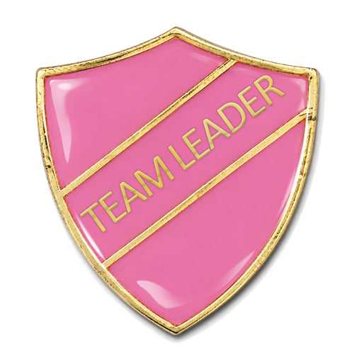 Team Leader Shield Badge – Pink