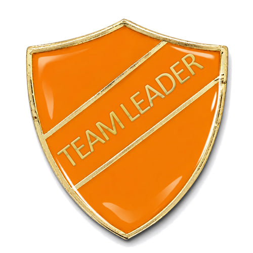 Team Leader Shield Badge – Orange