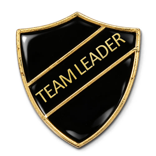 Team Leader Shield Badge – Black