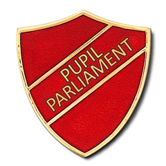 Pupil Parliament Shield Badge by School Badges UK