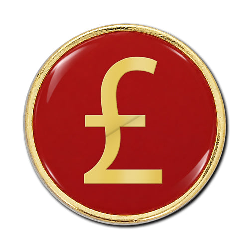 Pound Sign Round Badge