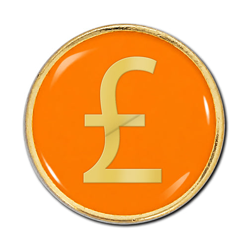 Pound Sign Round Badge