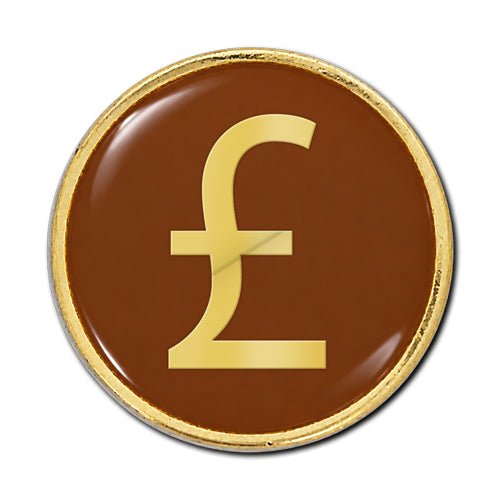 Pound Sign Round Badge