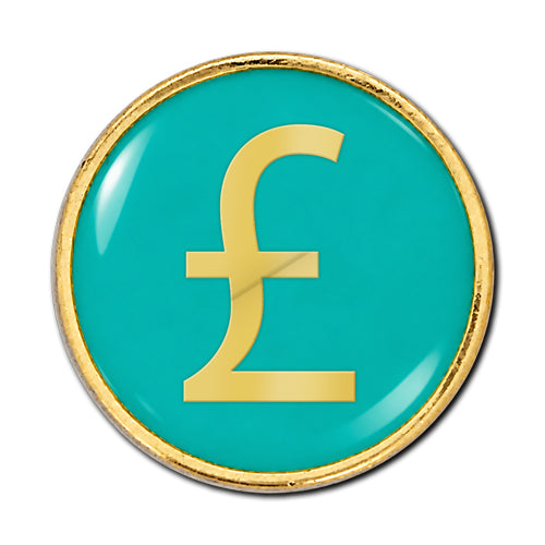 Pound Sign Round Badge