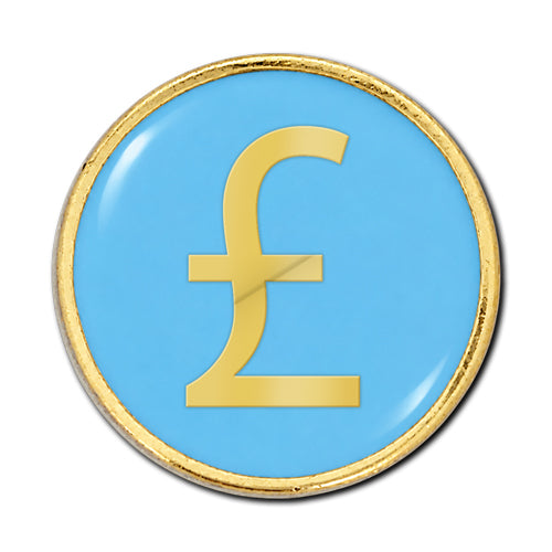 Pound Sign Round Badge