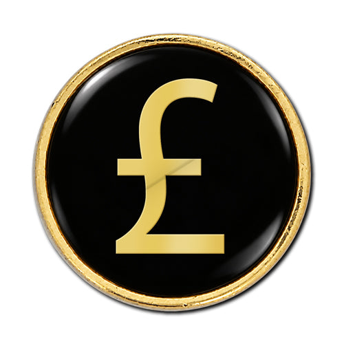 Pound Sign Round Badge