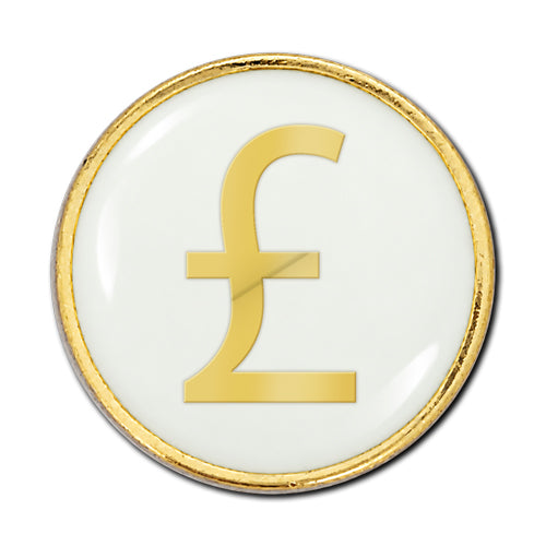 Pound Sign Round Badge