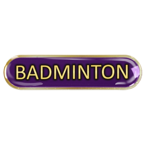 Badminton Bar Badge