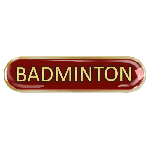 Badminton Bar Badge
