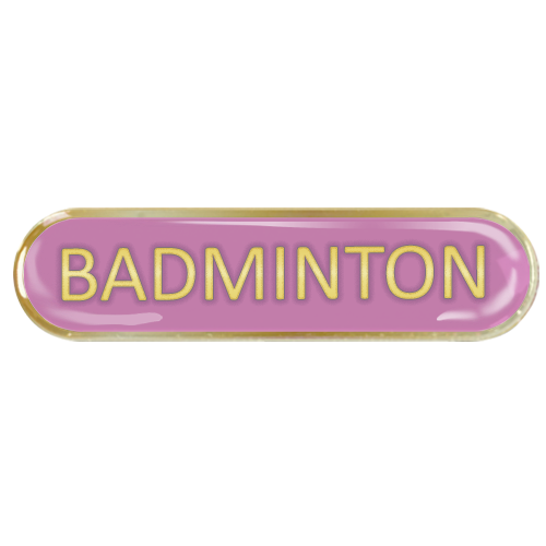 Badminton Bar Badge