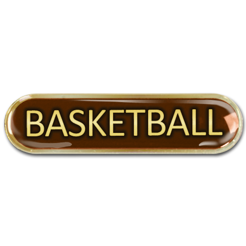 Basketball Bar Badge