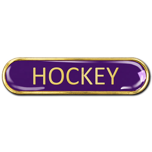 Hockey Bar Badge