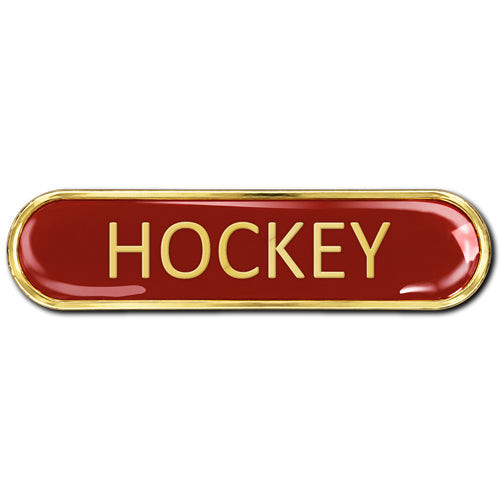 Hockey Bar Badge