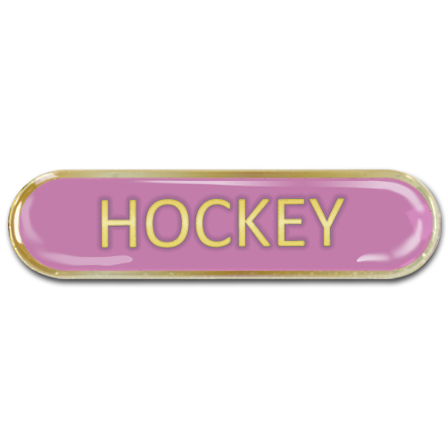 Hockey Bar Badge