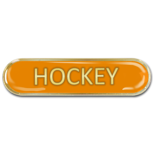 Hockey Bar Badge