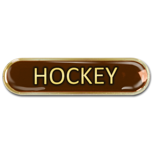 Hockey Bar Badge