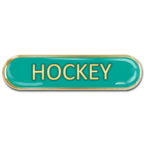 Hockey Bar Badge