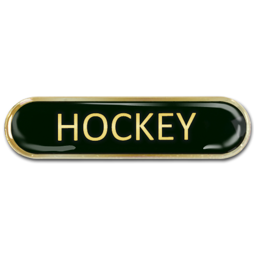 Hockey Bar Badge