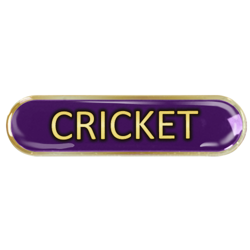 Cricket Bar Badge