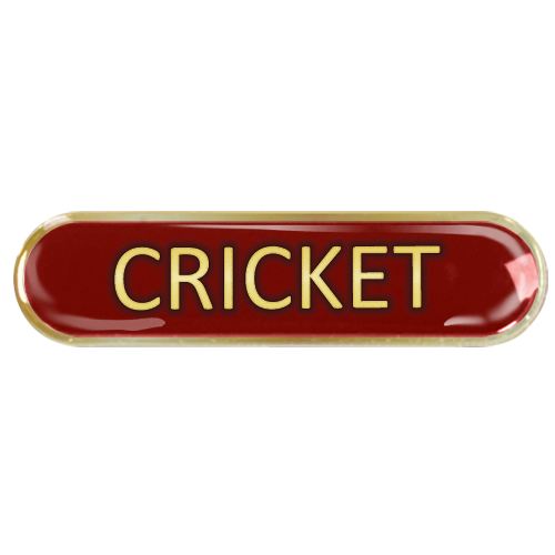 Cricket Bar Badge