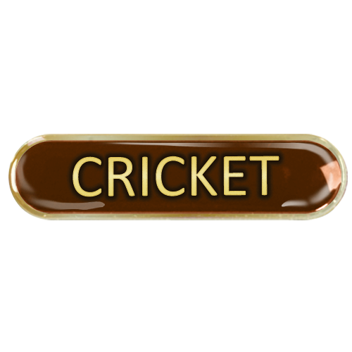 Cricket Bar Badge