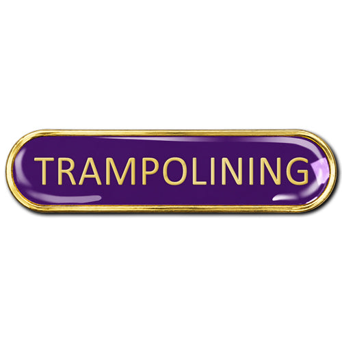 Trampolining Bar Badge