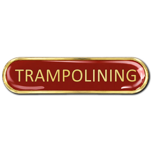 Trampolining Bar Badge
