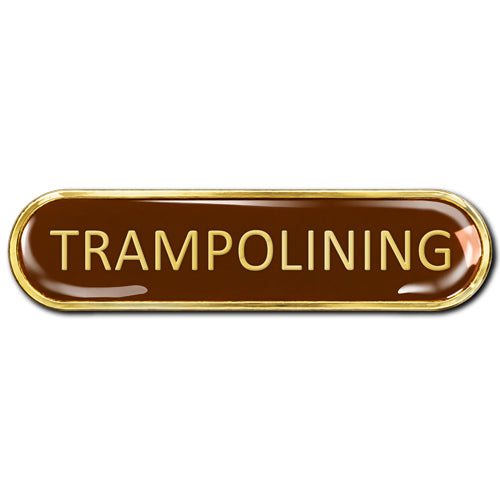 Trampolining Bar Badge